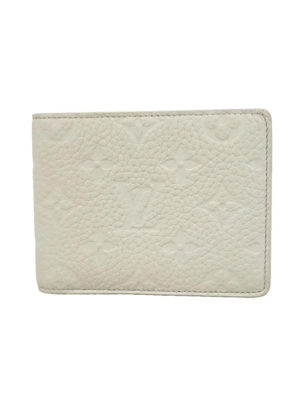 Louis Vuitton Billfold Monogram Taurillon Portefeuille Multiple Light Gray